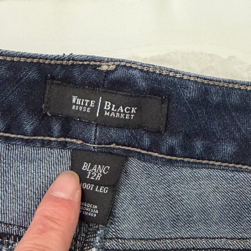 WHBM Embellished Blue Boot Jeans - Picture 6 of 12